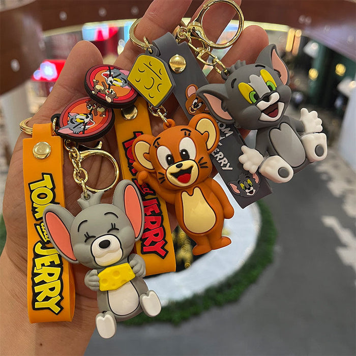 Wholesale Keychains PVC Hardware Cute Cartoon (M) JDC-KC-MiaoY044