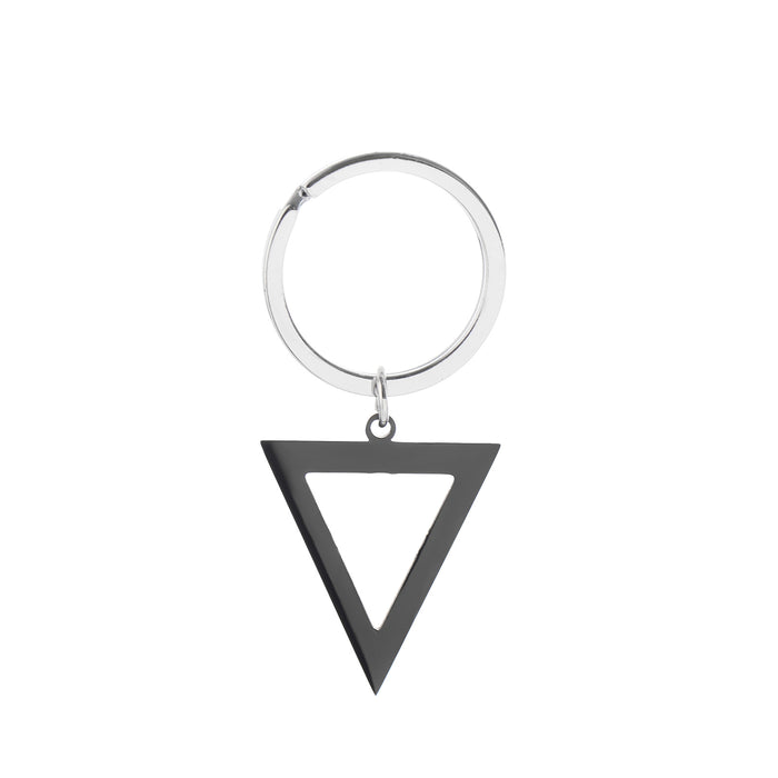 Wholesale Triangle Stainless Steel Keychain JDC-KC-JinZ006