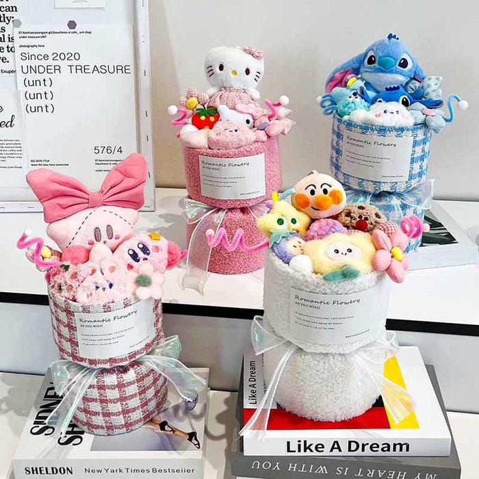 Wholesale Decorations Cute plush doll bouquet for Christmas.