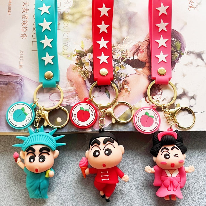 Wholesale PVC Cartoon Doll Keychain JDC-KC-WuYi168