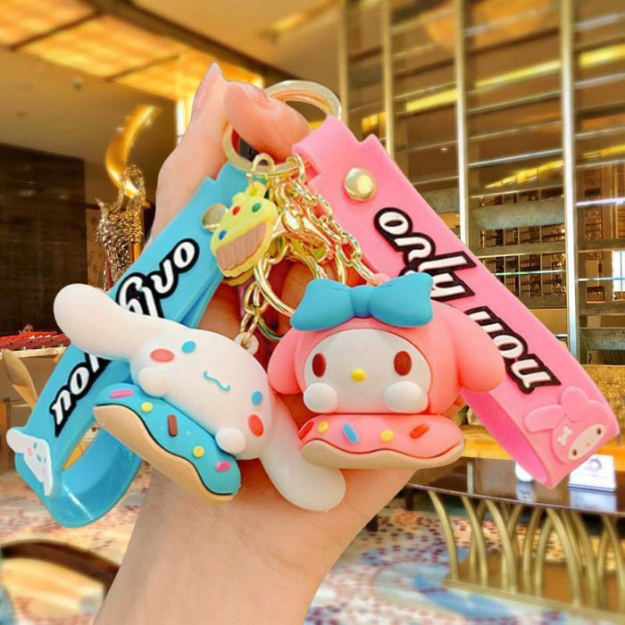 Wholesale Cartoon Silicone Doll Keychain JDC-KC-MingT188