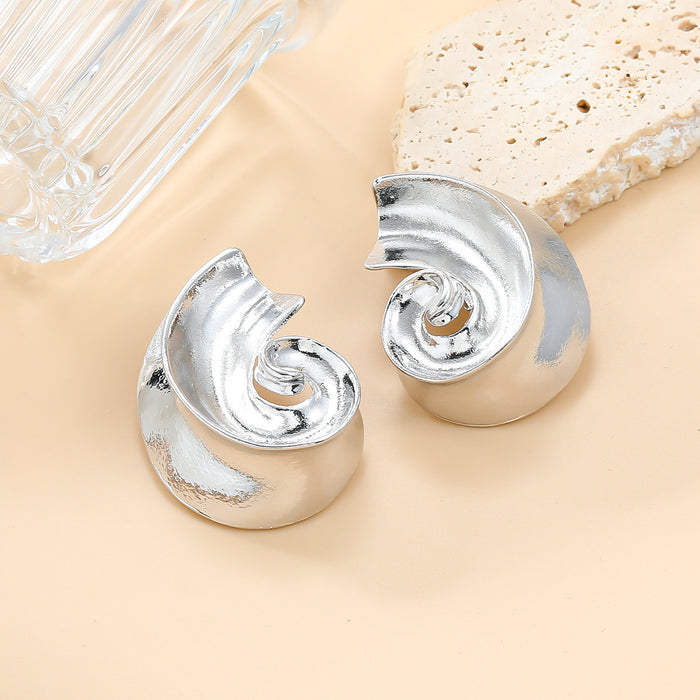 Wholesale Threaded Alloy Earrings JDC-ES-JL205