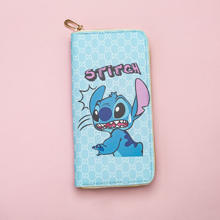 Wholesale Long Wallet with Zipper,  Printed Cartoon Wallet