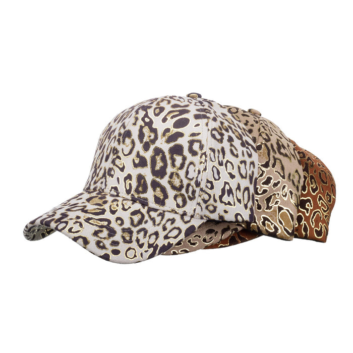 Wholesale Bronzing Leopard Print Baseball Cap JDC-HT-ZhonM002