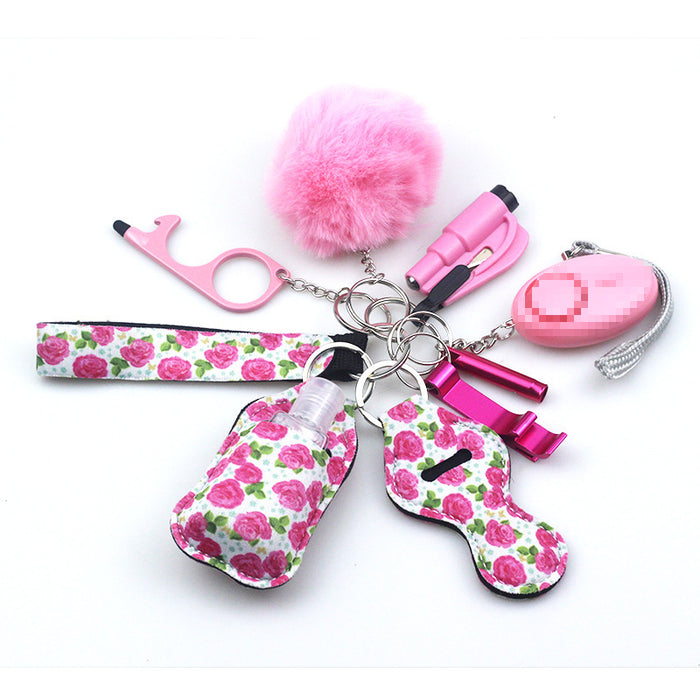 Wholesale Diving Fabric 10-piece Metal Keychain JDC-KC-TouMS001