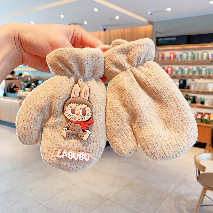 Wholesale Baby Bear Cotton Children' s Gloves Cartoon Winter Warmth
