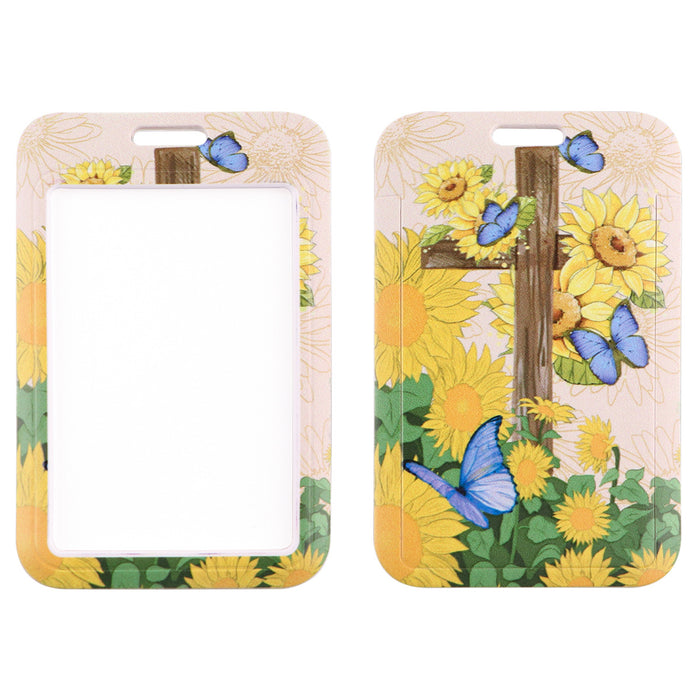 Wholesale Butterfly-shaped phone lanyard Keychain with a rigid card holder