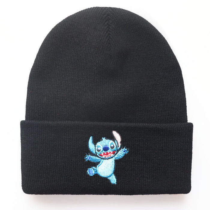 Wholesale Acrylic Cartoon Embroidery Knitted Beanie JDC-FH-LvH008