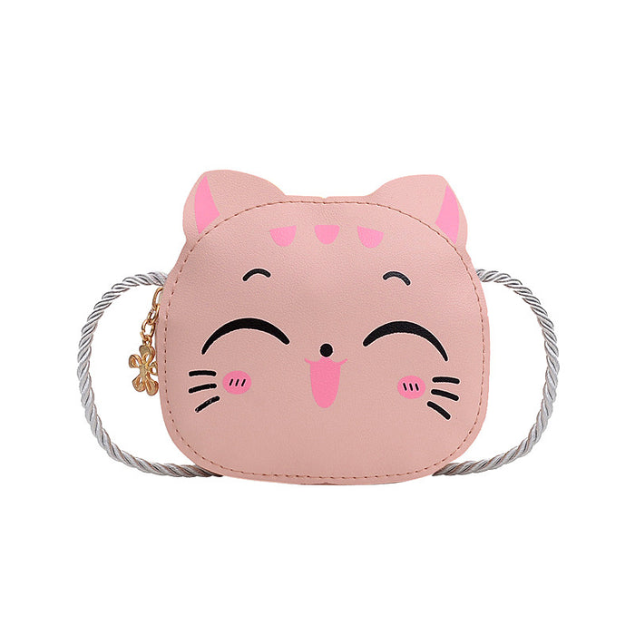 Wholesale Creative Small Bag Kindergarten Baby Kitten Coin Purse Cartoon Cute Children's Shoulder Crossbody Bag