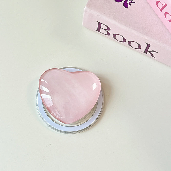 Wholesale Glass Heart-Shaped Phone Airbag Stand