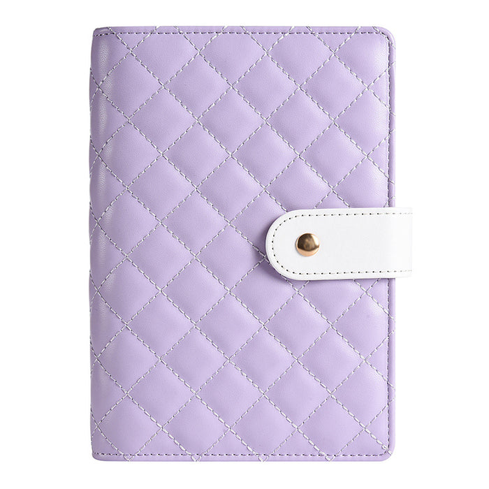 Wholesale Macaron Pu Leather Loose-Leaf Accounting Notebook Creative Cash Budget Financial Planning Notebook
