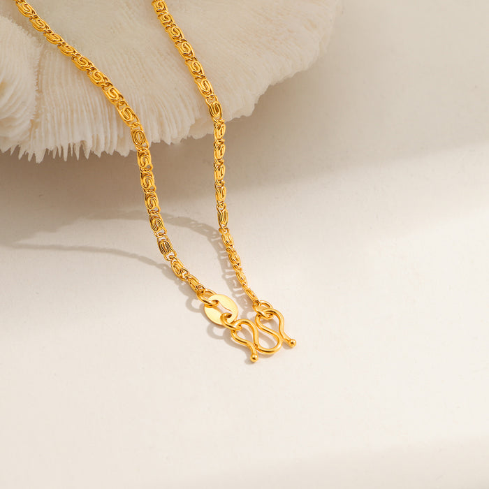 Wholesale M-clasp snake bone chain necklace/ choker,  versatile clavicle titanium steel chain