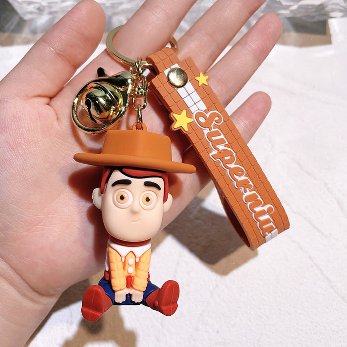 Wholesale Silicone Cartoon Doll Keychain JDC-KC-QiChao064