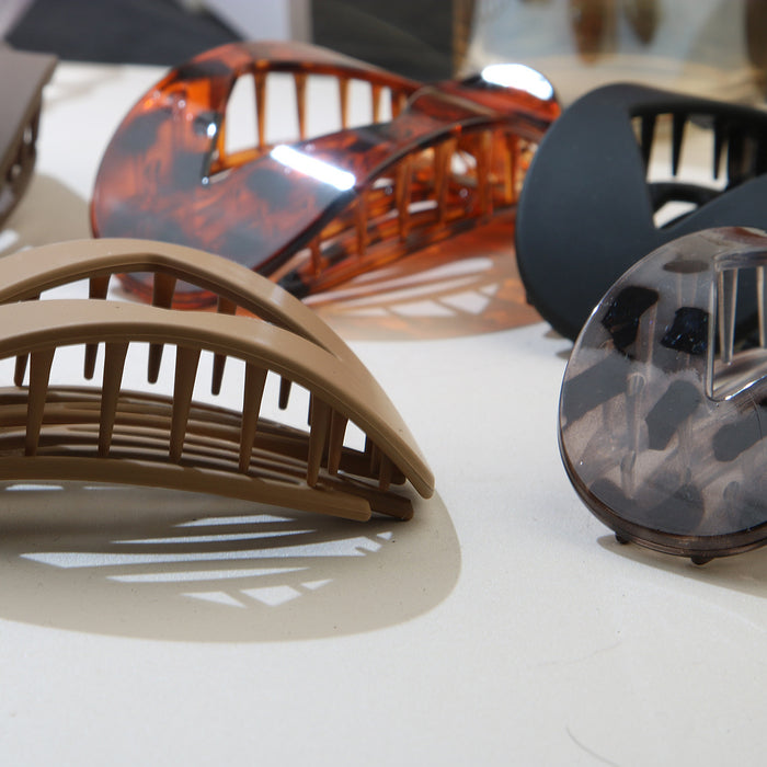 Wholesale Personalized fashion leopard print all-match flat duckbill hairpin diamond-shaped solid hairpin hair accessories headdress