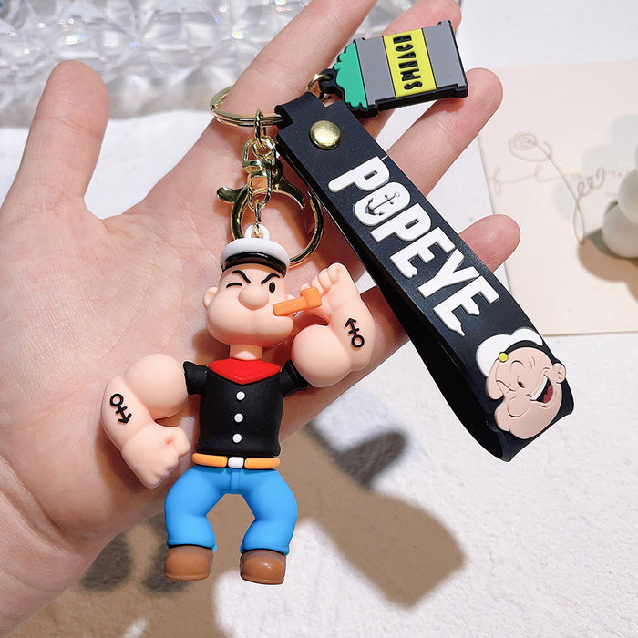 Wholesale Pvc Cartoon Doll Keychain JDC-KC-QiChao005