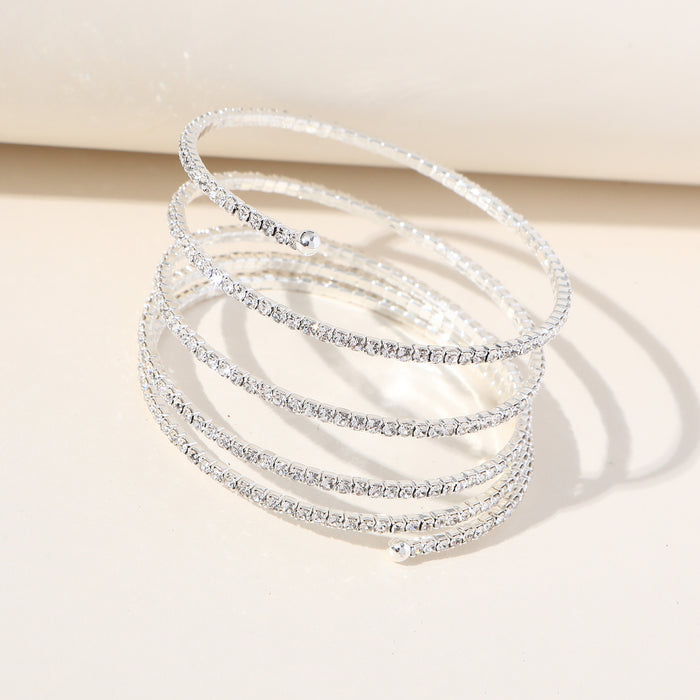 Wholesale Round Single Row Full Diamond Bracelet JDC-BT-ShiYi002