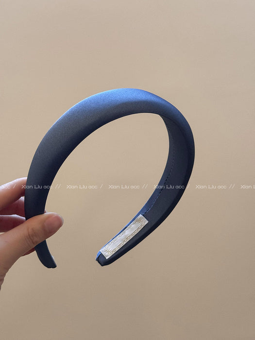 Wholesale Satin headband, new style, wash face headband, stylish and stylish, pressed hair, simple headwear