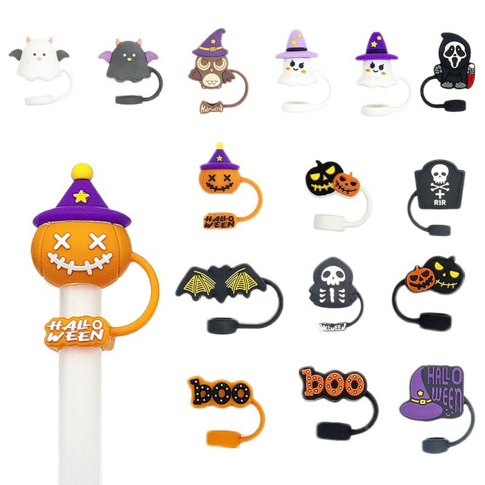 Wholesale Food Grade Silicone Straw Lid Dust Cover  Straw Cap Straw Cover