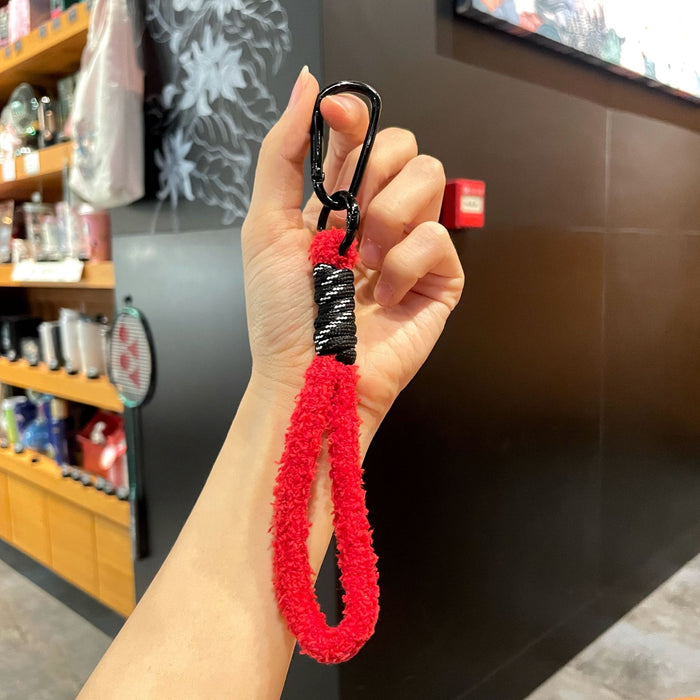 Wholesale Plush Braided Keychain with Colorful Tassel Fashion Phone Strap MOQ≥2