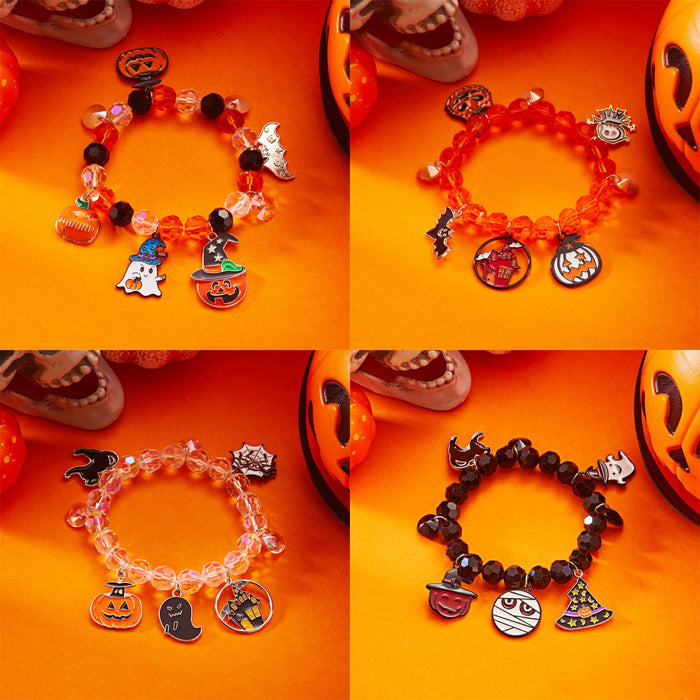 Wholesale  Acrylic Bracelet Set  Bracelet Cartoon Ghost Pumpkin Bracelet Horror Dress up Accessories