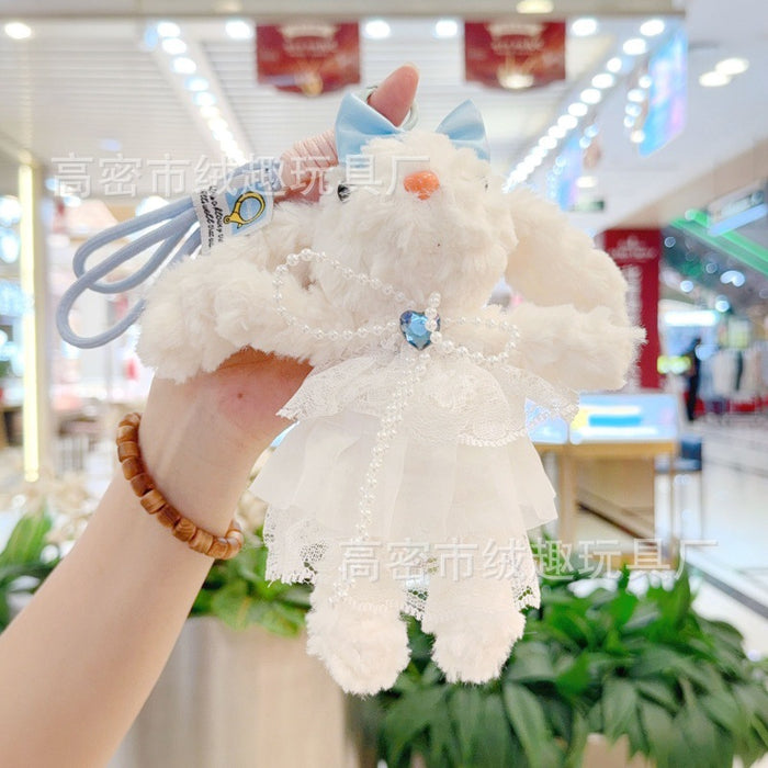 Wholesale Lace Skirt Rabbit Plush Toy Doll Bag Accessory Keychain Claw
