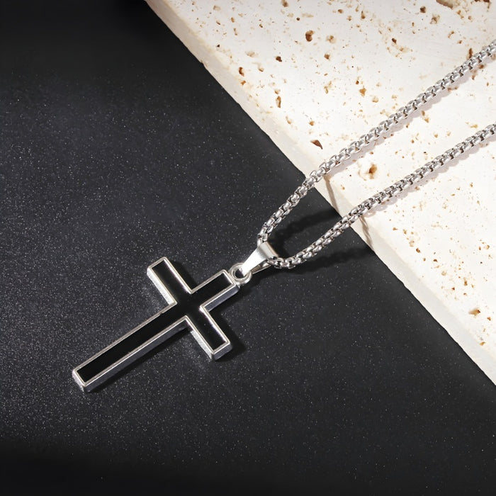Wholesale Necklace accessories, street stainless steel full diamond cross collarbone chain wholesale