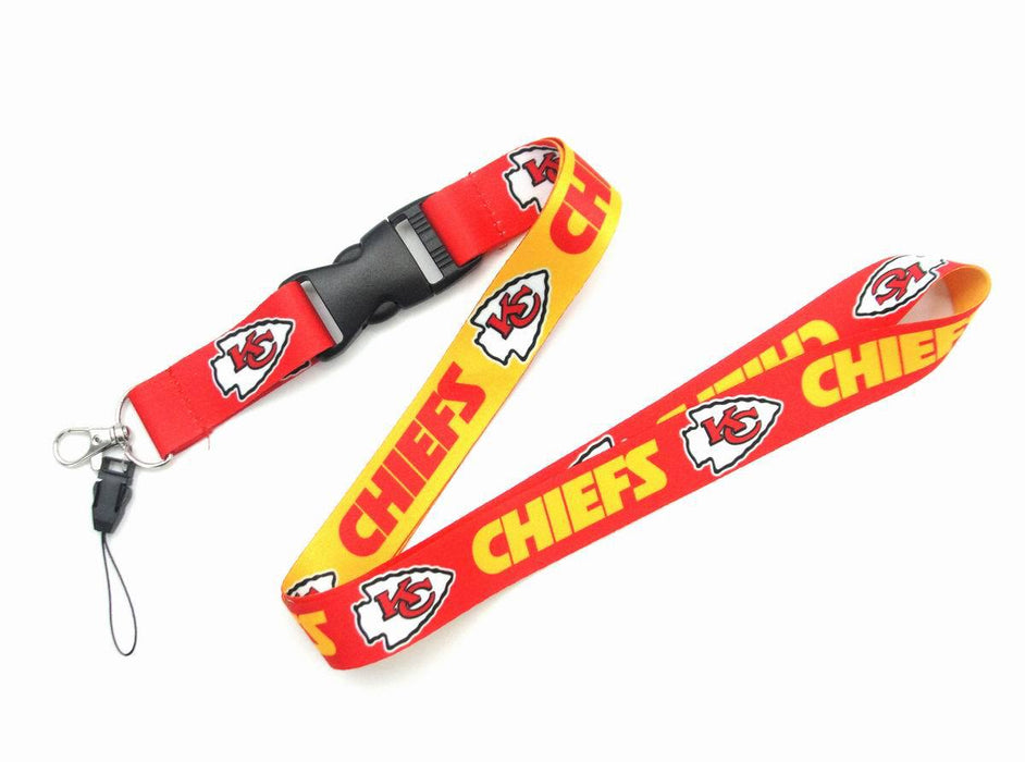 Wholesale Heat transfer rugby team mobile phone sling buckle Lanyard Keychain