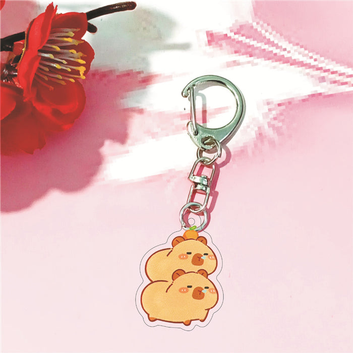 Wholesale Cartoon Keychain Acrylic Double-Sided Key Ring