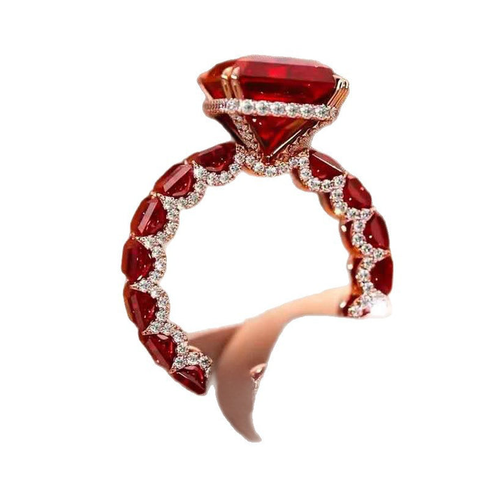 Wholesale Fully diamond rose gold opening ring