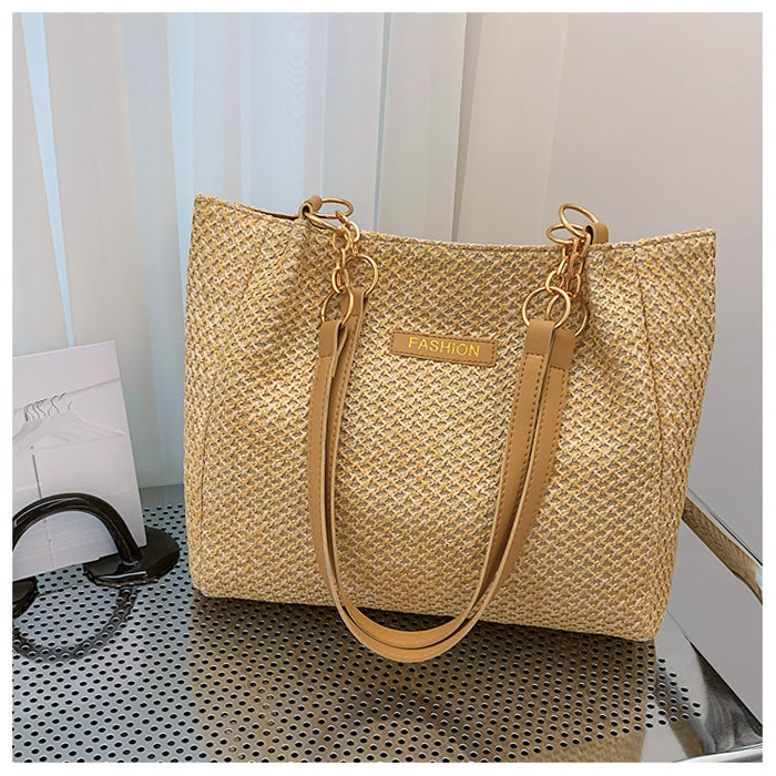 Wholesale Straw Large Capacity Shoulder Bag JDC-SD-GeC008