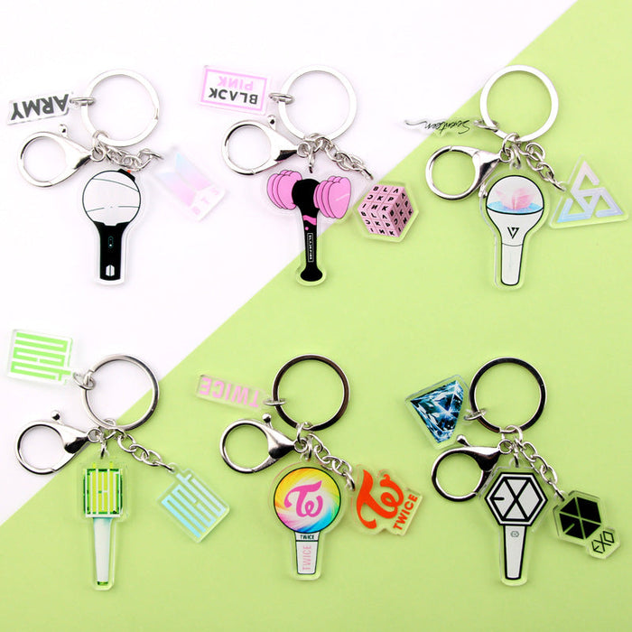 Wholesale Idol Acrylic Double Sided Transparent Keychain JDC-KC-RuiYuan001