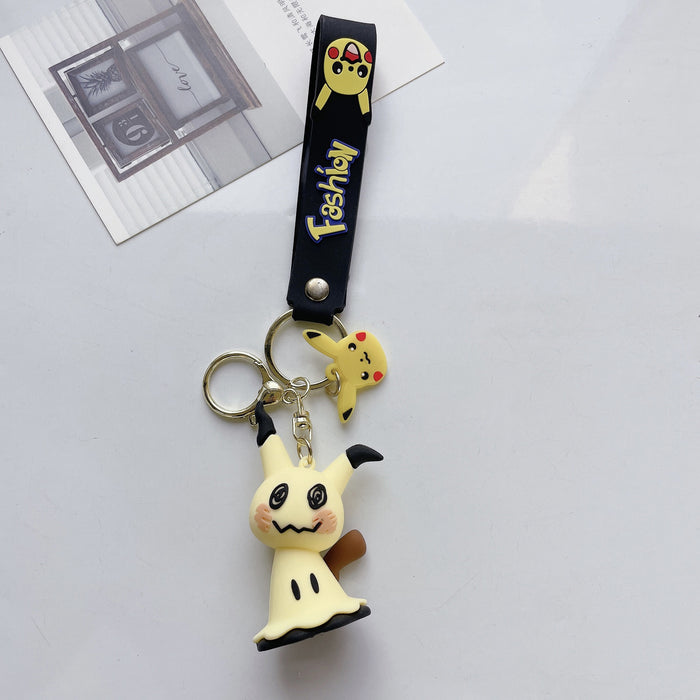 Wholesale Cute Cartoon Three-dimensional Silicone Keychain JDC-KC-JuShu037