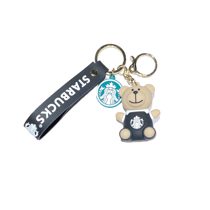 Wholesale Cartoon Three-dimensional Milk Tea Cup Keychain JDC-KC-XShu006