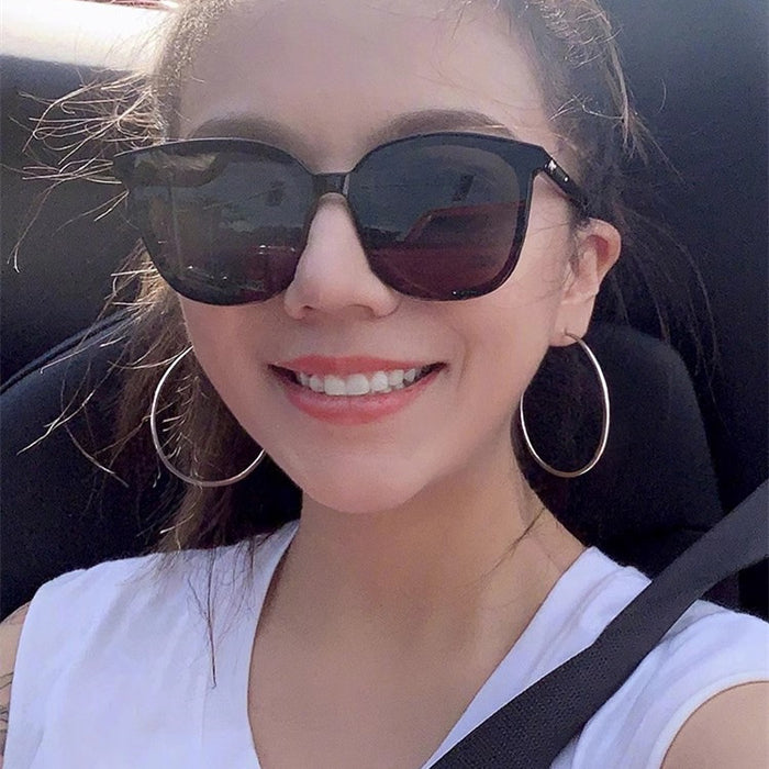 Wholesale Silver needle earrings with circular earrings, light luxury and high-end feel. Exaggerated large earrings and earrings