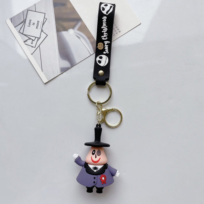 Wholesale Halloween Cute Cartoon Three-dimensional Silicone Keychain JDC-KC-JuShu035