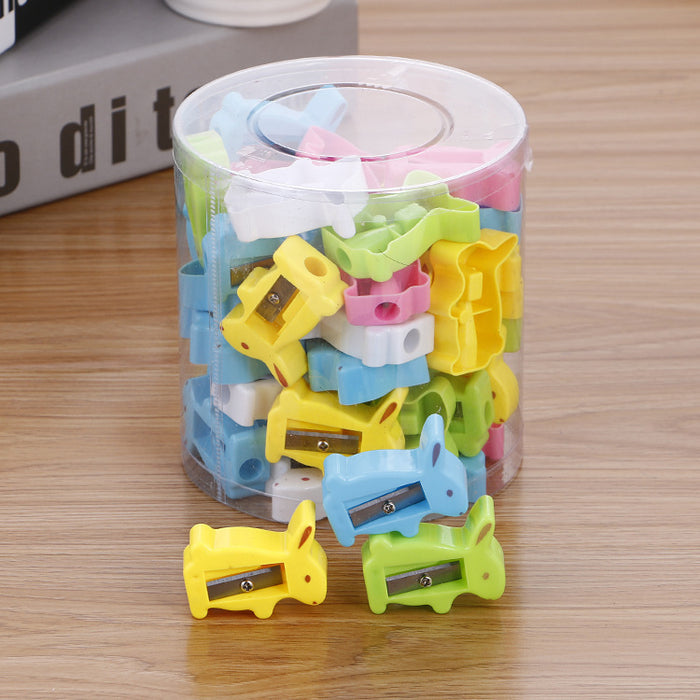 Wholesale Plastic Candy Color Small Pencil Sharpener JDC-PS-Liuj001