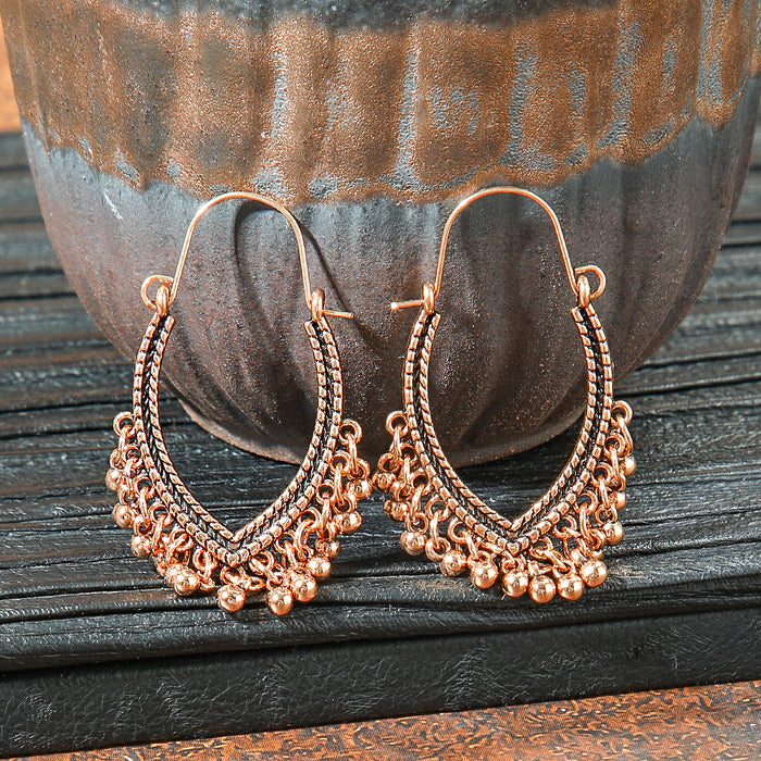 Wholesale 2pcs retro ethnic geometric turquoise earrings
