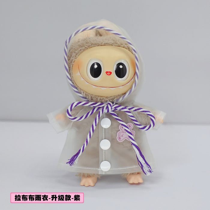 Wholesale Raincoat Dress-Up Dolls Waterproof Hooded Outwear Clothes  Pendant Doll Clothes