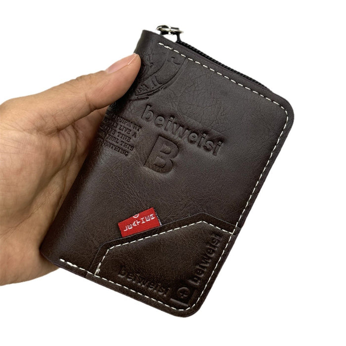 Wholesale European American Retro Letter Pattern PU Card Wallet &  Coin Purse Daily Matching Accessory