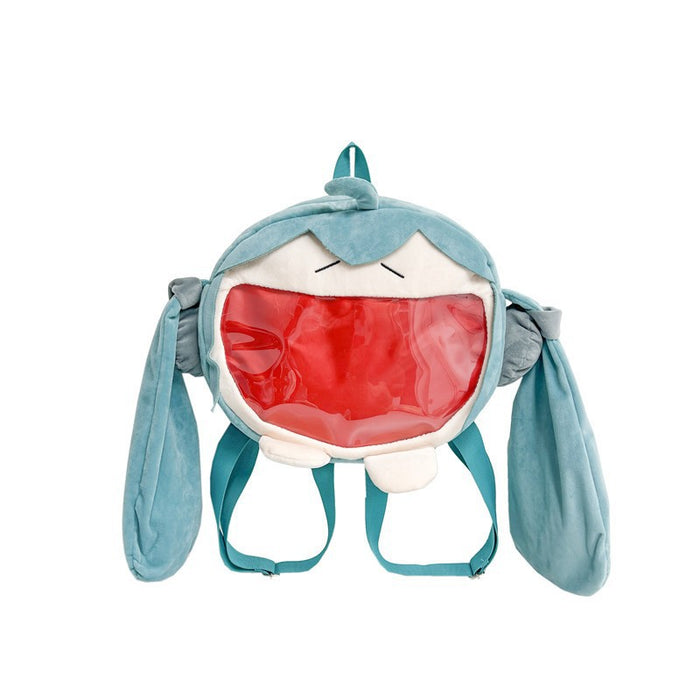 Wholesale Japanese Hatsune Miku 2D Cute Girl's Crossbody Cartoon Doll Backpack Student Bag Transparent Pain Bag Series JDC-BP-ZZ002