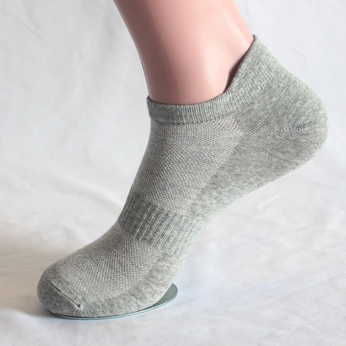 Wholesale Large size sports socks, ear lifting mesh boat socks, running socks, solid color socks