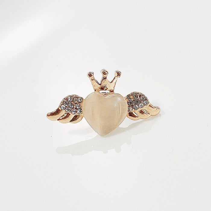 Wholesale Pearl  brooch small button shirt collar pin