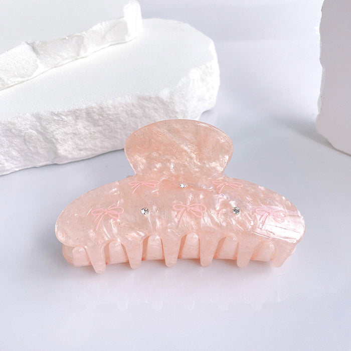 Wholesale Diamond studded claw clip, cute girl, dolphin shell, medium shark clip, back of the head, half tied hair headpiece, hair accessory