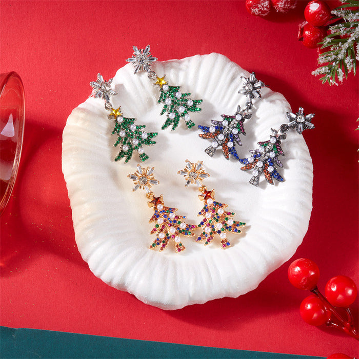Wholesale Stylish Christmas-themed earrings