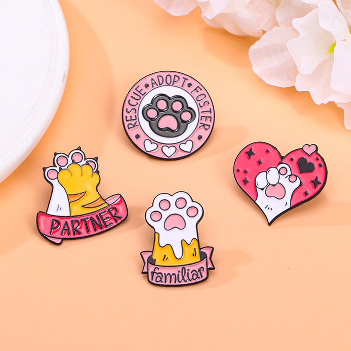 Wholesale Original Love Cat Claw cartoon cute brooch