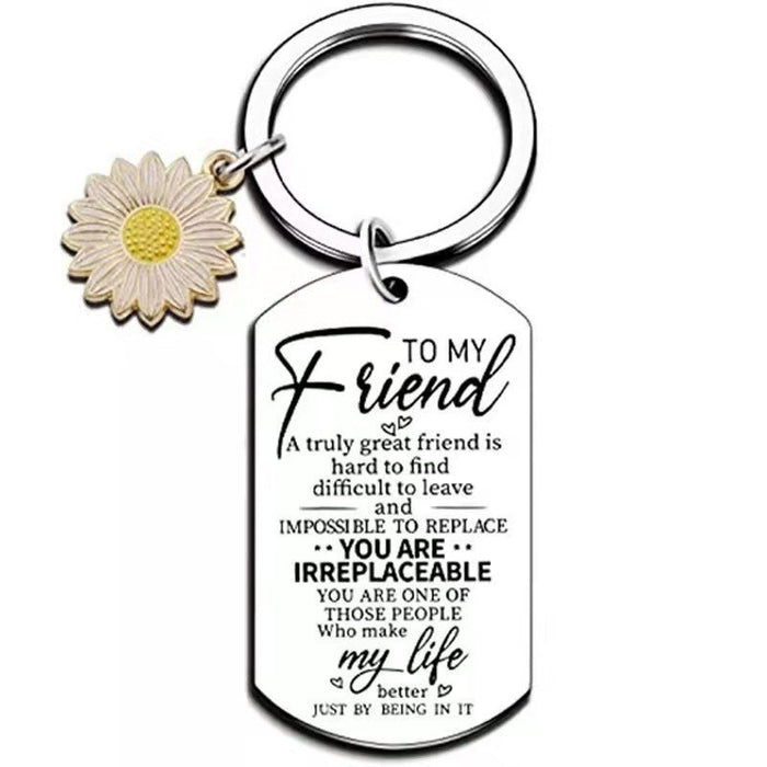 Wholesale May You Be Stainless Steel Keychain JDC-KC-TangMumao002