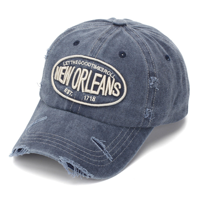 Wholesale Retro Letter Embroidered Baseball Cap - Trendy Unisex Casual Hat Perfect