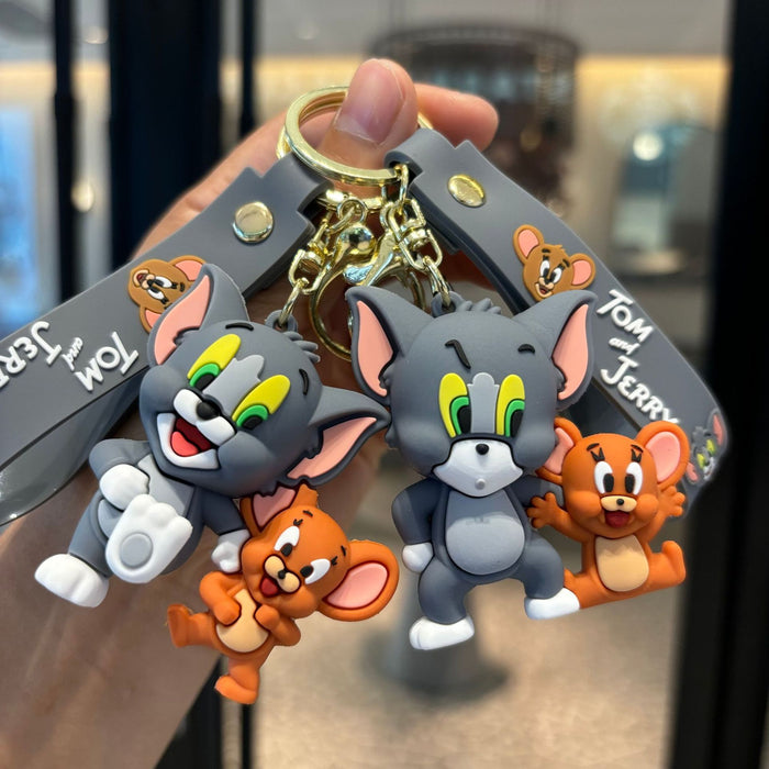 Wholesale Silicone Cartoon Doll Keychain JDC-KC-PengYu024