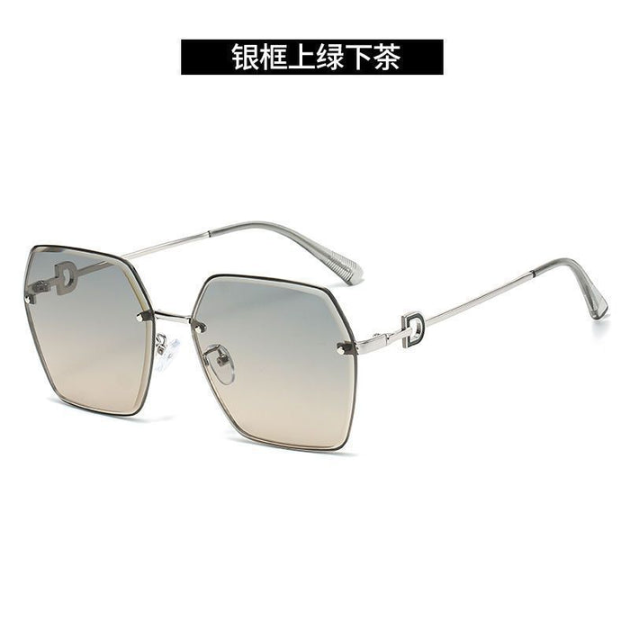 Wholesale Sunscreen slimming frameless couple sunglasses
