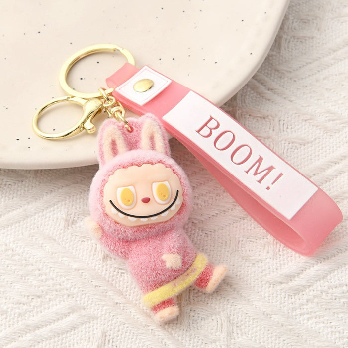 Wholesale Cartoon Flocked Plush Keychain